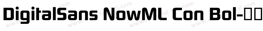 DigitalSans NowML Con Bol字体转换